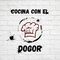 Cocina con el dogor en casa